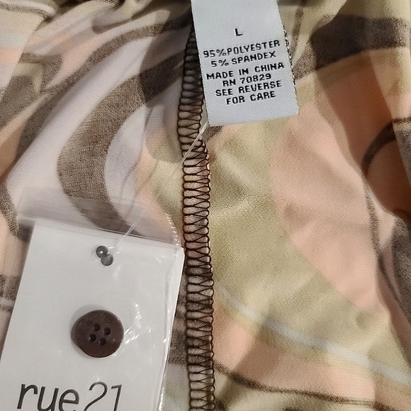 rue 21 Bodycon Button Down Ruched Sleeveless Dress with Collar Size Large - Picture 9 of 12